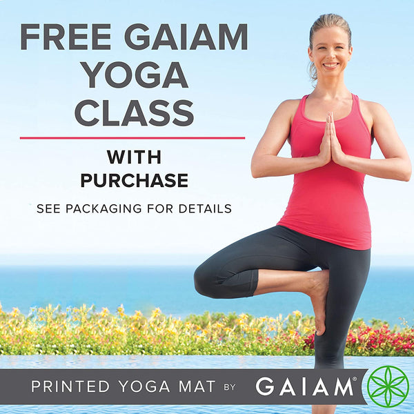 Gaiam Cork Yoga Mat | Natural Sustainable Cork Resists Germs and Odor